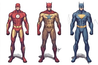 superhero comic page superhero character for comics