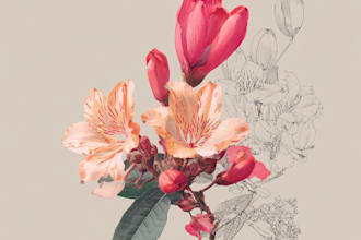 create a botanical illustration