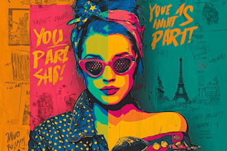 draw comic pop art portrait