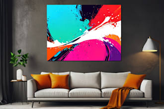 design modern canvas wall art, minimal designs and abstract art