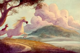 do fantasy landscapes and scenery art