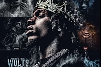 design stunning rap album cover and hip hop mixtape art or single art