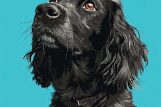 create disney pet portrait illustration