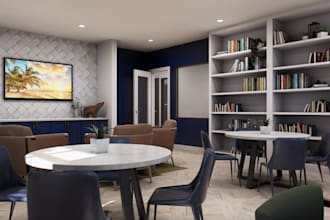 remodel abandoned building, stunning exterior interior 3d render, sketchup 2d 3d