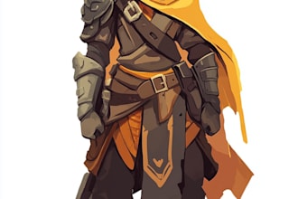 draw 2d game character illustration