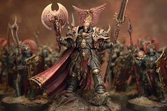 made a warhammer 40k character from your imagination