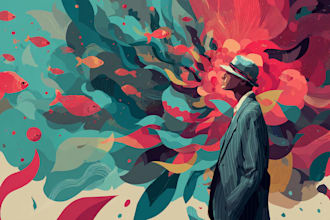 stunning illustration psychedelic, lifestyle, surrealism