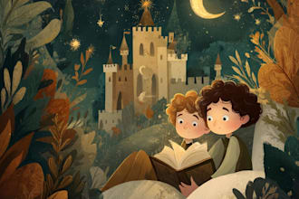 christmas children book illustration, bible illustration