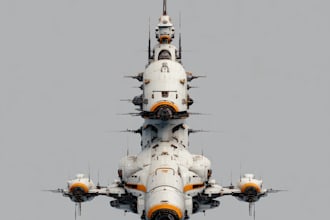 make hard surface models, guns, mechs, spaceship, props