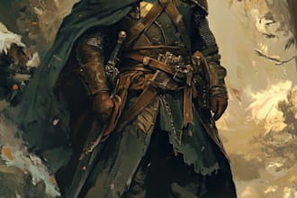 draw fantasy  character illustration