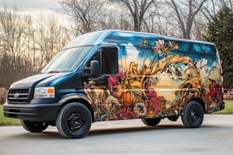 do creative car wrap, truck wrap or vehicle wrap design
