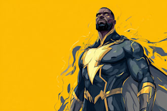 do comic book illustration, marvel comic superhero character
