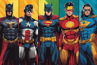 superhero character for comic