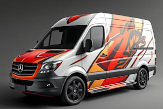 design professional truck, car, van, boat wrap for you