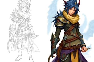 illustrate fantasy art creatures and characters