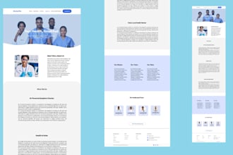 create medical website, healthcare, home care, dental clinic website
