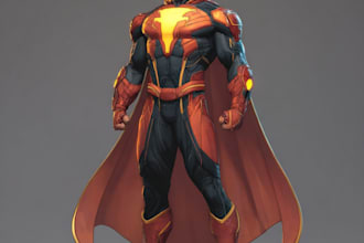 superhero character for comic