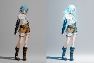 draw anime art illustration, fanart, profile picture or pep