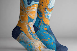 design custom and unique socks design