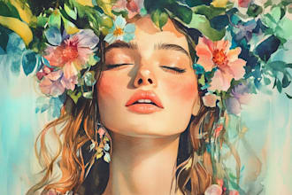 paint watercolor illustration and watercolor art