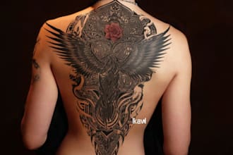 do professional custom dark tattoo design