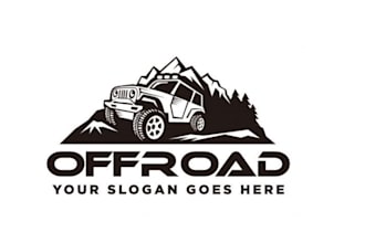 do make an creative road jeep logo unlimited revision