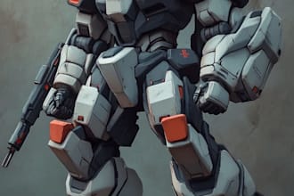 draw your robot,or futuristic concept characters