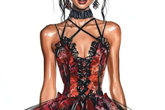 create fashion, accessories and objects illustration
