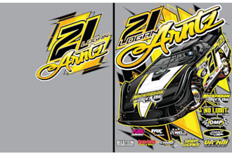 design high quality racing t shirt logo design with unlimited revision