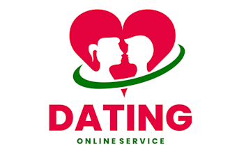 design a unique love and heart themed dating logo