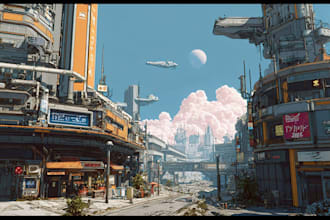 create stunning cyberpunk city art with futuristic neon