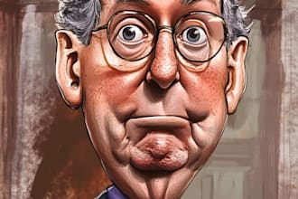 create a political cartoon and cartoon caricature for you