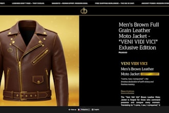 product listing for your shopify online store