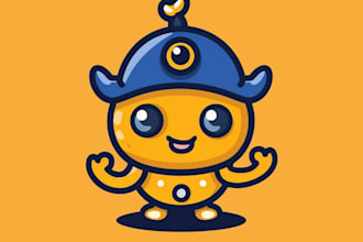 design a unique vector mascot logo