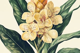 draw animal and botanical illustration