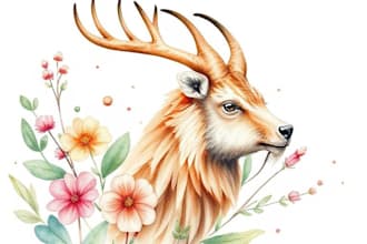 do watercolor painting of animals, botanicals