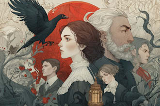 draw illustration for cover novels