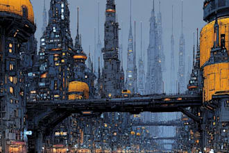 create stunning cyberpunk city art with futuristic neon