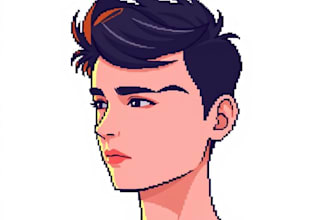 draw profile pictures and portraits in pixel art