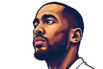 transform your photo into detailed pixel art portrait