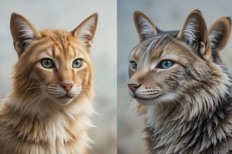 draw custom pet portrait or animal art