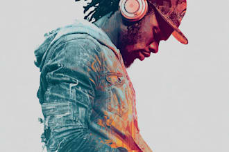 design stunning album cover art for single ep