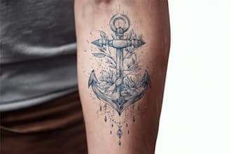 create a tattoo design of tattoo sleeve