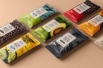 design a custom box packaging design with 3d mockup