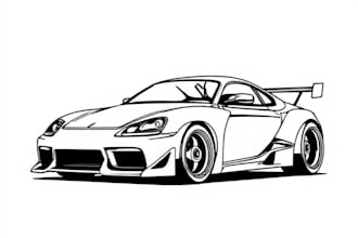 design illustration car drift racing vector for t shirt