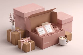 design product packaging, label, box and tube