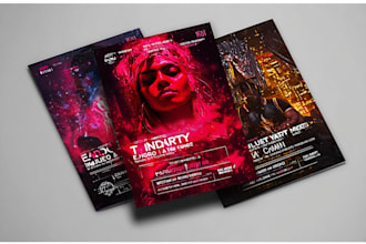 design hip hop events, concerts, nightclubs and party flyer