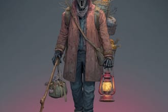 paint fantasy  horror character or monster artwork