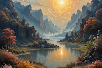 using the oil painting technique,  masterpieces
