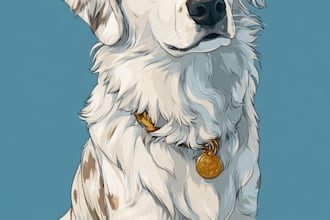 design a custom  pet portrait illustration